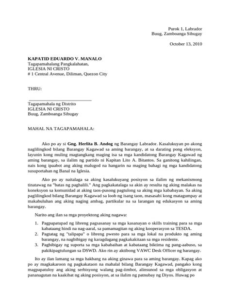 sample letter to iglesia ni cristo for election|Letter Of Intent To Iglesia Ni Cristo .